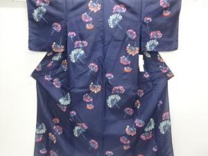 未使用品　花模様浴衣